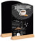 COSHEHKG A4 Blackboard, 2 Pack Chalkboard for Writing with Plinth 23x32cm, Arch Beech Wood Base Double-Sided Acrylic Board for Price Tags, Buffet Party, Wedding