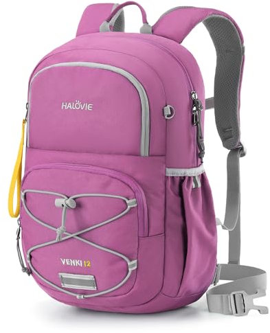 HALOVIE Wanderrucksack Kinder für Jungen Mädchen 12L Kinderrucksack mit Brustgurt für 3-8 Jährige Rucksack für Wandern Outdoor