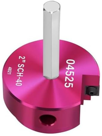 KEALBAUS 1 Piezas Escariador de Manguera de PVC Cabeza de Hoja de 2 Pulgadas, Escariador de Limpieza de Manguera de PVC con Eje Hexagonal de 3/8 Pulgadas para Plan de Reparación de Tubería 40 Tubo de