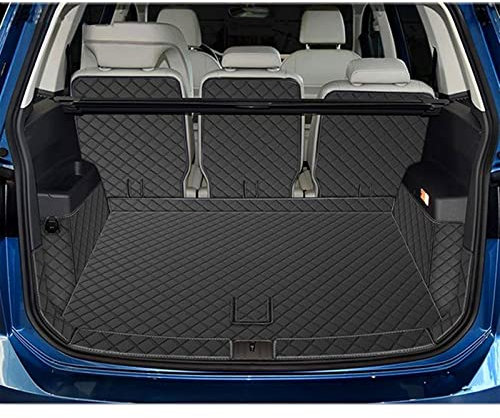 DZSJHGFDD Auto Kofferraummatte Spezielle Kofferraummatten Für VW Für Touran 5 Sitze 2016-2022 Kofferraumteppiche Cargo Liner Styling Gepäckabdeckungen Anti Rutsch Matte Gummi(Alles schwarz)