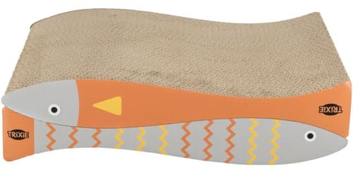 Kratzpappen Fisch, Katzenminze, 2 Stück, 40 × 30 × 11 cm, 2 St., Mint/Creme
