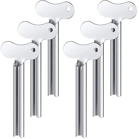 Begchy 6 pezzi spremitori dentifricio in acciaio , per chiavi in metallo