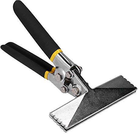 Hand Seamer Pliers Metal Straight Bending Former Bender Suitable for 150/75 Series Light Steel Keel, Chrome Vanadium Steel Sheet Metal Hand Seamer, Head Width: Approx. 150mm/5.9in