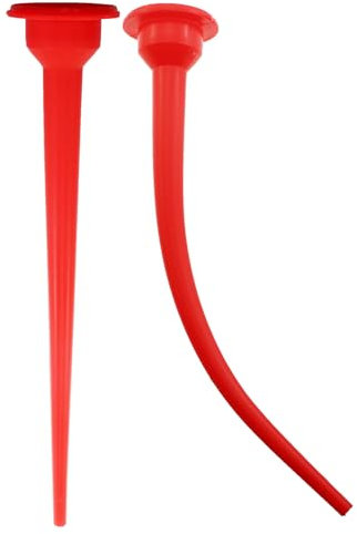 MDXing 2PCS 30cm Reusable Red Plastic Caulking Extension Nozzle Applicator for Kitchen Bathroom Water Tank Door Windows Joint Filler Finishing