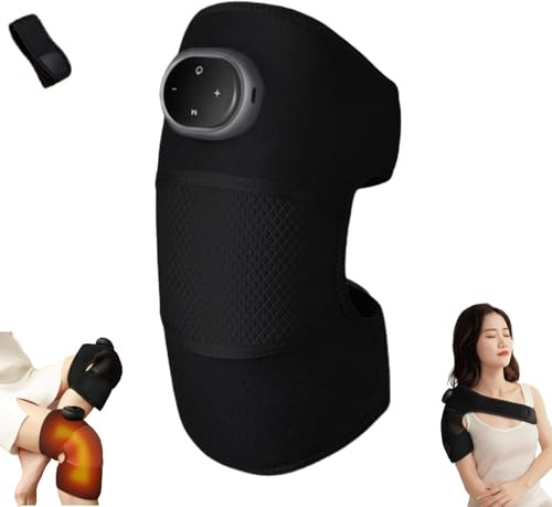 schulterbliss,Schulterbliss Kniemassagegerät 3-in-1 kabellos – Elektrisches Massagegerät für Knie,Schulter und Ellbogen mit 5 Wärme-Stufen und 3 Vibration-Modi,schulterstützbandage schmerzlinderung-B