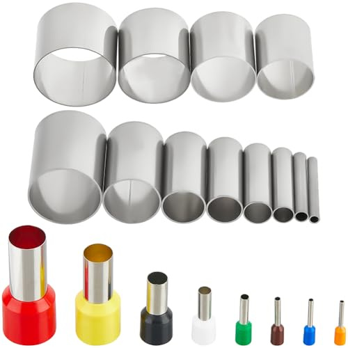 CRASPIRE 20Pcs Clay Cutter Round Circle Hollow Cylinder Stainless Steel Polymer Clay Pottery Handmade Ring Ceramics Dotting Punch Tools Circular Hole Die for DIY Crafts Jewelry Earrings Making