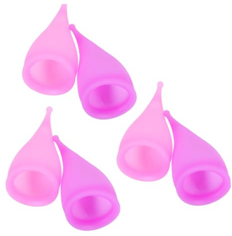POPETPOP Coppette Mestruali in Silicone 30ml 6 Pezzi, Morbide Impermeabili e Anti-perdite, per Donne Attive Durante Nuoto e Escursioni