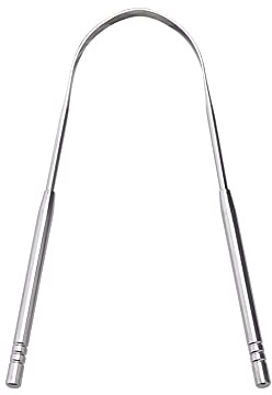 2-pack rostfritt stål tungskrapa rengörare tandverktyg för vuxna barn komfortgrepp flexibel icke-munklig design dålig andedräkt borttagning hygien smakkänsla återställning