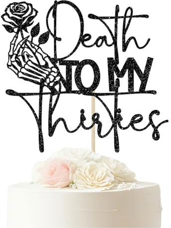 Bubaxuce Tot Für Meine Thirty Cake Topper, Rip Thirty Decorations, Funeral Birthday Party Decor, Rip For My Thirties, 40th Birthday Celebration Decorations