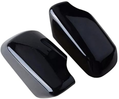 Compatible con BMW E46 E39 Berlina/Touring 1998 1999 2000-2005, carcasa de espejo retrovisor, accesorios de moldura de ala lateral, A, 1 par, negro, normal