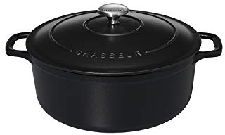 Chasseur 11832801 Cocotte ronde, Fonte émaillée, Noir Mat, 28 cm