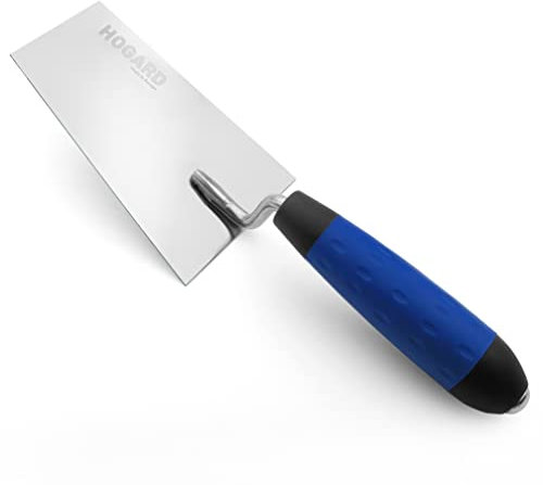 HOGARD Maurerkelle | Premium Edelstahl Putzkelle mit Softgrip Griff | Beste Kelle für Trockenbau | Werkzeug mit EU-Qualität | 140 mm