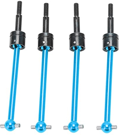 Ensemble CVD d'arbre D'entraînement D'essieu Avant et Arrière, Ensemble d'arbre D'entraînement CVD Universel en Métal RC 4 Pièces Compatible avec la Voiture TT02B 1/10