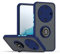 XINYEXIN Funda para Honor Magic 6 Lite 5G, Funda con Soporte de Anillo, TPU + PC Translúcido Anti- Arañazos Carcasa Protectora Antigolpes Case Cover - Azul Real