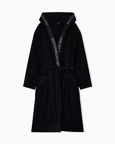 Emporio Armani ACCAPPATOIO UOMO SPUGNA NERO L, Nero, L