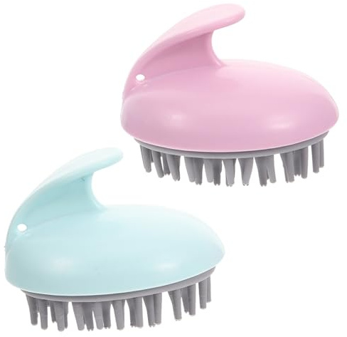 OATIPHO 2pièces Brosse De Massage Pour Chevelu Lot De Brosses à Shampoing Nettoie Cheveux Et Scalp Favorise Circulation Sanguine
