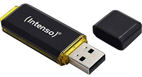 Intenso High Speed Line, 128 GB USB Stick, USB 3.2 Gen. 1x1 (bis zu 250MB/s), Schwarz | Extremer USB-A Speicher mit 250 MB/s Lesegeschwindigkeit, robustes Design in Schwarz, ideal für PC, Laptop und Autoradio