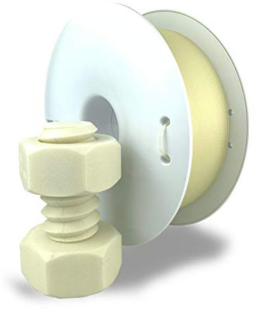 Fiberlogy Nylon PA12 + GF15 Natur, 1,75 mm (± 0,02), 0,50 kg hochwertiges 15% glasfaserverstärktes Filament, hergestellt in der EU.