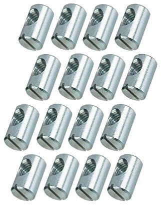 16 x HMH-Shop M6 Quermutterbolzen - Kloben - Bolzenmuttern M6 Ø 10x13 mm