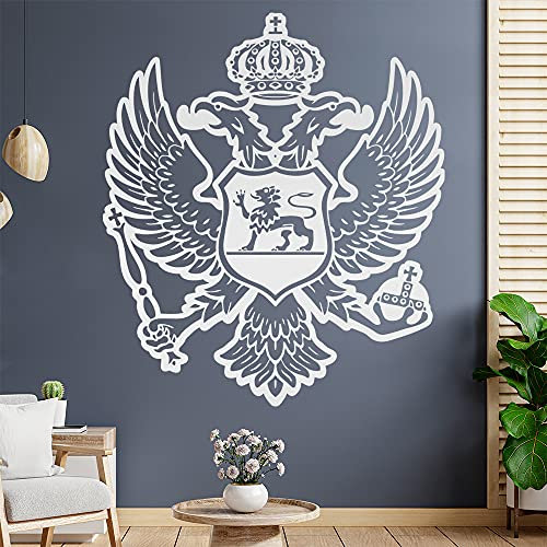 Montenegro Wappen Wandtattoo Wandaufkleber Wall Sticker - Dekoration, Küche, Wohnzimmer, Schlafzimmer, Badezimmer