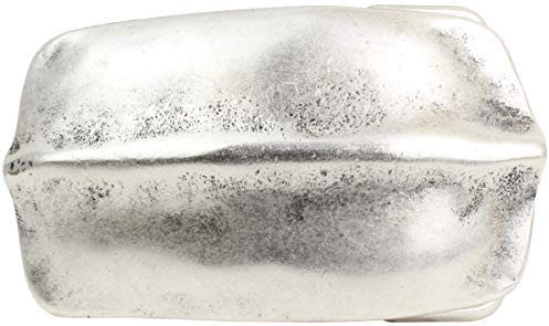 BELTINGER Gürtelschnalle Back 4,0 cm | Buckle Wechselschließe Gürtelschließe 40mm Massiv | Wechselgürtel bis 4cm | Silber