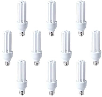 T.E Bombilla 3tobo Bajo Consumo E27 6400K Luz Fría 13W (10uds)