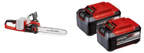 Einhell Motosierra sin cable GE-LC 36/35 Li-Solo Power X-Change & PXC-Twinpack 5.2 Ah Power X-Change (Li-Ion, 18 V, 2x 5.2 Ah, apta para todos los dispositivo