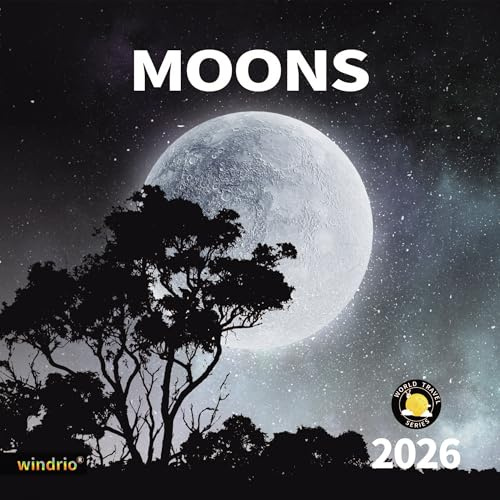 2025 Wandkalender, Kalender 2025, Januar 2025 – Dezember 2025, Wandkalender Mond, 30,5 x 61 cm geöffnet, ganzseitige Monate, dickes und stabiles Papier für Kalenderorganisation und Planung