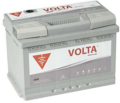 Bateria de Coche Silver 80Ah 800A - Borne +Dcha - Medidas Largo 278 x Ancho 175 x Alto 190 mm con 2 años de Garantía - Fabricación Europea.