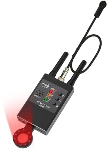 PRUBOVI Detector de Cámaras Ocultas,Escáner de Cámaras Wi-Fi,para Detectar Dispositivos de Vigilancia de Privacidad Personal y Empresarial,y Escanear Cámaras Ocultas en Hotele (Negro)