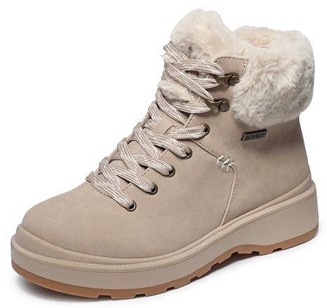 Skechers Stivaletti Park City Donna, Pelliccia sintetica Duraleather naturale, 40 EU