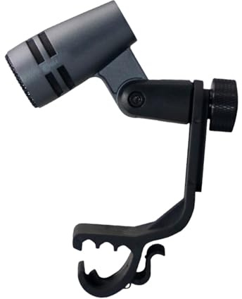F Fityle Micrófono dinámico para instrumentos, micrófono de batería con pinza y micrófono para caja con pinza para batería, charles, platillos, bombo y