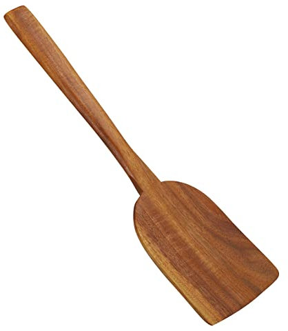 VOSAREA Teak Spatula Wooden Long Handle Cooking Tool for Non Stick Cooking for Kitchen Use Material
