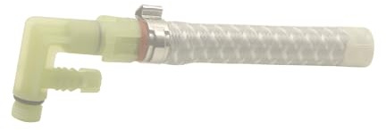 JIAYIN DIY 8cm Water Pump Pipe, high Pressure Hose Connection with Male 1/8 L Safety Valve, High Temperature Hose Fitting for JYPC-5 45W Water Pump and Other Coffee Machine/Steam Iron Pump