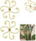 MASUCOR Lot de 10 Tuteurs pour Plantes Grimpantes, pour Orchidées, Hortensias et Monsteras