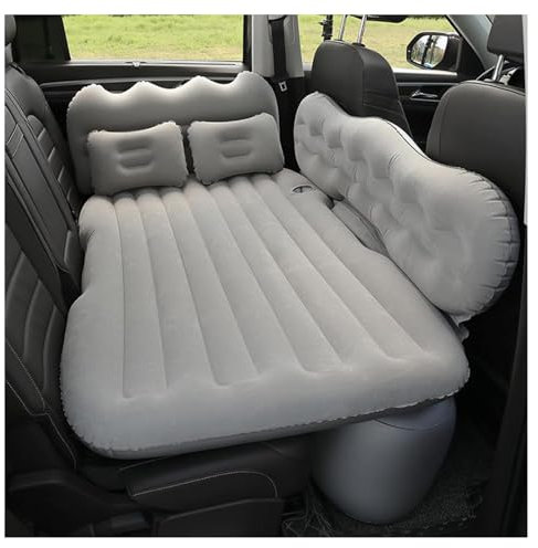 BFRDGE Auto Matratze, für BMW X1 (U11) 2022-2025 Auto Luftmatratzen Aufblasbare Matratze für Reisen Camping Outdoor Aktivitäten,B Grey
