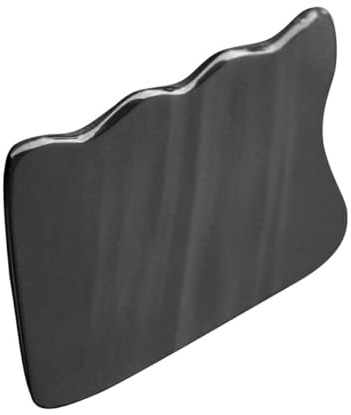 Artibetter Tavola Raschiante in Corno di Bufalo Nero per Massaggio Sicuro e Liscio Forma Elegante per Trattamenti Drenanti Anticellulite