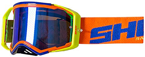 Shot Brille, Neonblau, Orange