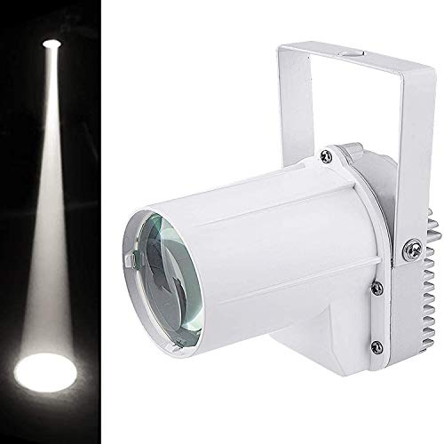 Mirror Ball Spotlight, 3W Spotlight Disco Ball, LED Pin Light for Mirror Balls, Disco Mirror Ball Light for Live House or Party (White)