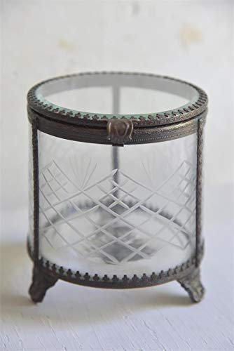 Jeanne d´Arc living Glasshrine Schmuckschatulle H11cm Schatulle Schmuckkasten Behälter Glas Vintage Antik