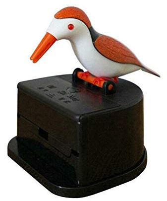 Wopohy - Dispenser per stuzzicadenti, per stuzzicadenti a forma di uccellino automatico a forma di uccellino, porta stuzzicadenti da tavolo