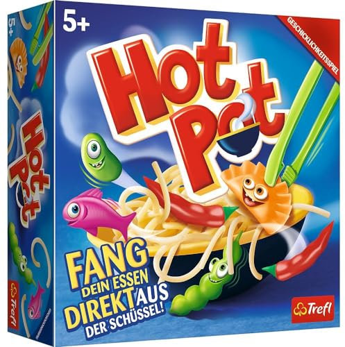 Trefl, Hot Pot, Skill Game, Family Game, Board Game, Culinary Game with Food in the Main Role, for Adults and Children from 5 Years Mistakos, Higher Level Coloured