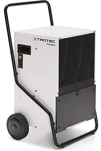 TROTEC Avfuktare TTK 650 S – effekt 100 l/dag – yta 590 m²/1 470 m³ – byggtork – för stora rum