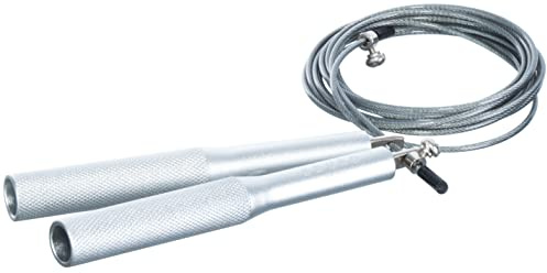 Brandsseller Fitness Springseil aus Stahl 3 m verstellbar mit 360 Grad Kugelgelenk Speed Rope Rope-Skipping & normales Seilspringen inkl. Übungsbeispiel