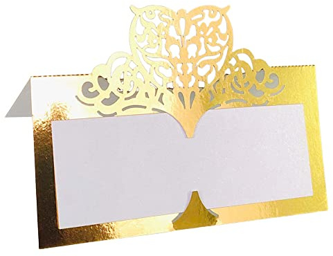 Love Heart Place, 50 biglietti da tavolo per matrimonio, segnaposto per tavolo, forniture per feste di nozze, oro riflettente