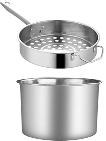 INNAL Fine Mesh Stainless Steel Colander Stainless Steel Spaetzle Maker Lid with kitchen sils Traditional German Egg Noodle Maker Spaghetti Strainer Making Tool 1 Set Basket Strainer