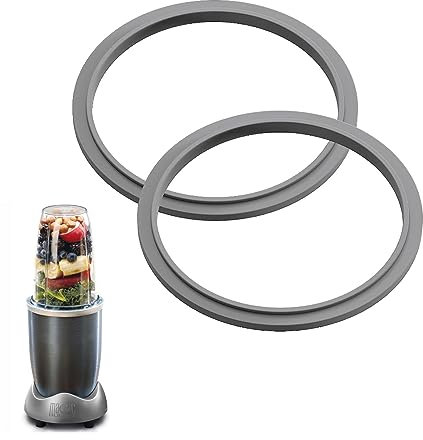 2pcs Blender Gaskets with Lip,Silicone Seal Rings,Gaskets Rubber,Blender Gasket Replacement for Nutribullet Rubber Ring Seal Rings Gaskets with Lip,Compatible with NUTRIBULLET 600W 900W Blender