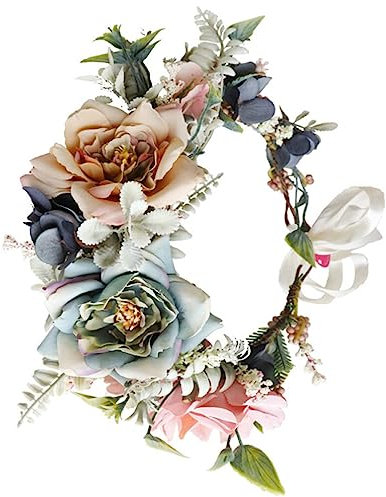 ifundom Stirnband mit Blütenblättern für Hochzeit Hochzeitsfeier Haarband Verstellbare Größe Elegantes Haar-accessoire