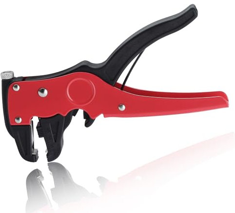 SPEEDWOX Automatic Wire Stripper with Cutter Adjustable 10-24 AWG Cable Stripper Tool Self Adjusting 2 in 1 Wire Strippers Cable Cutter for Industrial and Home Repair for Narrow Spaces