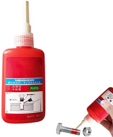 Schraubensicherung Hochfest Schraubenkleber Schrauben- und Muttersicherungsmittel Hitzebeständiger Kleber Hitzebeständig Schraubensicherungslack Hochfeste Schraubensicherung für Metallgewinde 50 ml